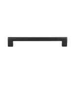 Atlas Homewares A692-BL 18 In. (457mm) Round Rail Collection Appliance Pull, Matte Black
